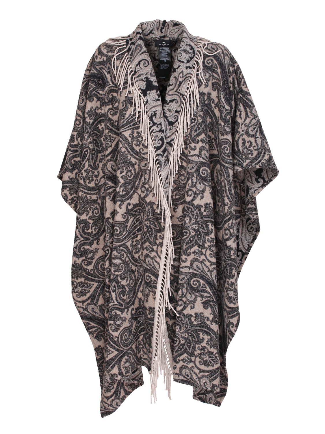 shop ETRO Saldi Mantella: Etro mantella in cashmere con frange.
Collo a scialle.
Mantella in panno di cachemire con stampa Paisley floreale e frange.
Composizione: 100% cachemire.
Composizione frange: 100% lana.
Made in Italy.. 17070 0579-800 number 4388612